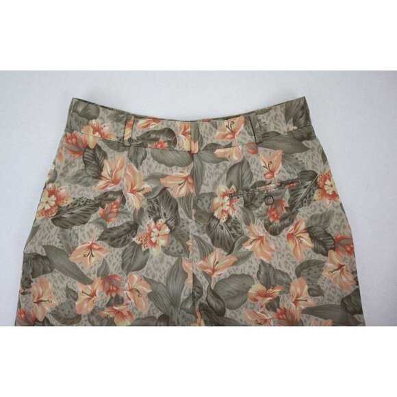 Tehama Nancy Haley Vintage Women's Shorts Size 12 Floral Print Pleated High Rise - Picture 11 of 11